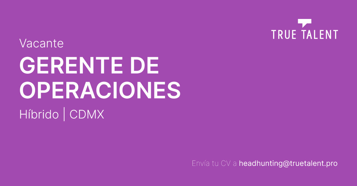 Gerente de Operaciones