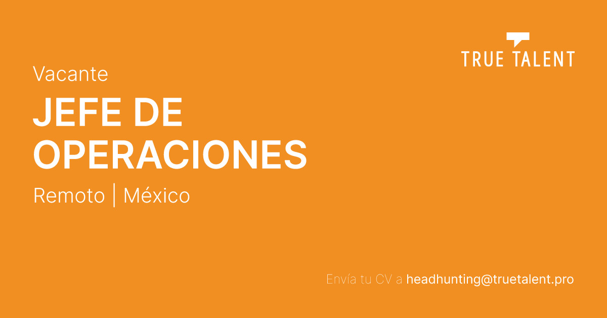 Jefe de Operaciones