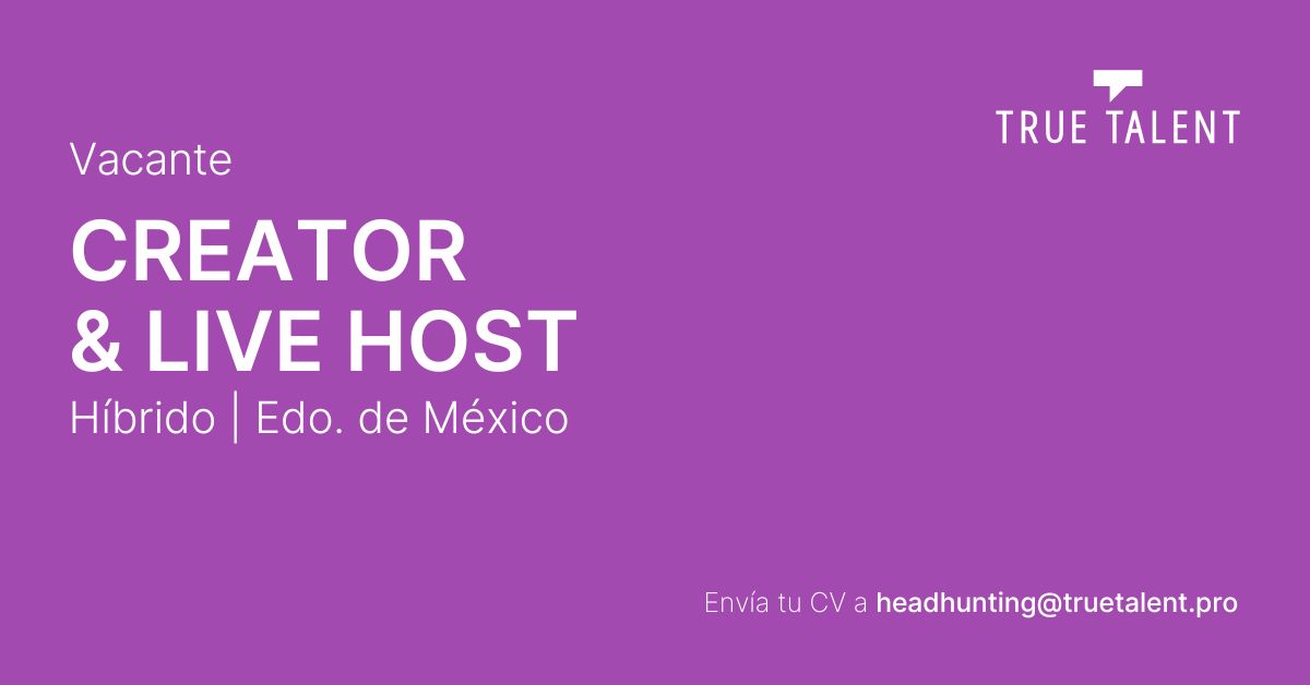 Creador(a) de Contenido & Live Host
