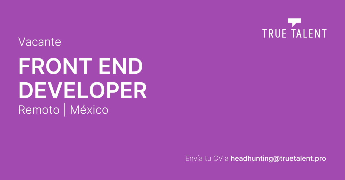 FRONT END DEVELOPER