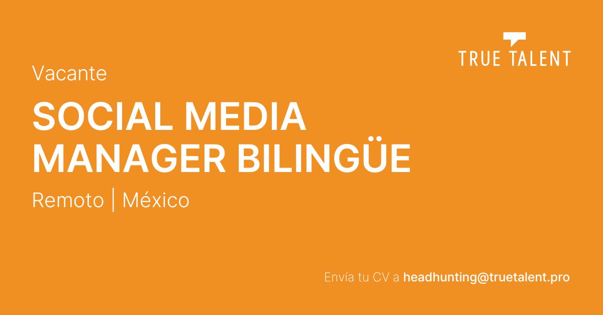 Social Media Manager Bilingüe